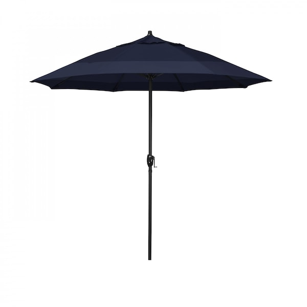 California Umbrella 7.5' Bronze Aluminum Market Patio Umbrella, Pacifica Navy Blue 194061336793 - main